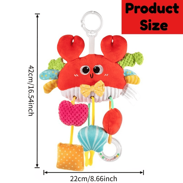 Söt röd krabba plysch greppleksak[YJD] Red Crab