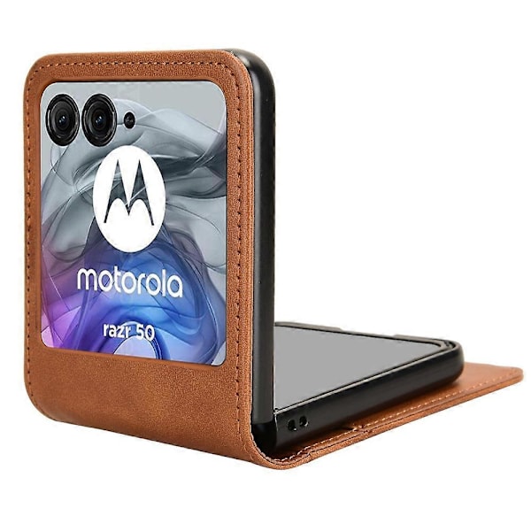 Til Motorola Razr 50 5G Wallet Case Stødsikkert Læder Telefon Cover[HK] Multicolor Style B