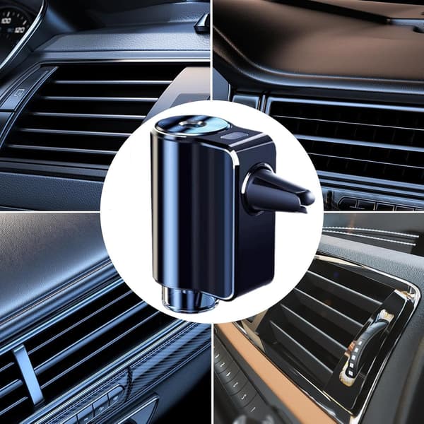 Bilduftspreder, Bilparfumediffuser | Luftfugter med naturlig parfume justerbar 3 tilstande | Diffusere, luftfugter med naturlig, indretning [YJD] Blue Wind Chime Scent.