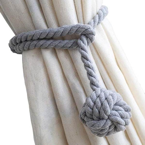 Hagegarnhengere med rustikk design - par på 2 gray gray