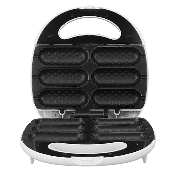 Våffelmajs hundmaskin 750W Non Stick Maskin Gör 6 Mini Majshundar Samtidigt 110V  (YJD)