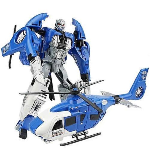 Dreng Legering Transformation Voltron Speedbåd Transformation Legetøjsbil Robot Model[YJD] helicopter