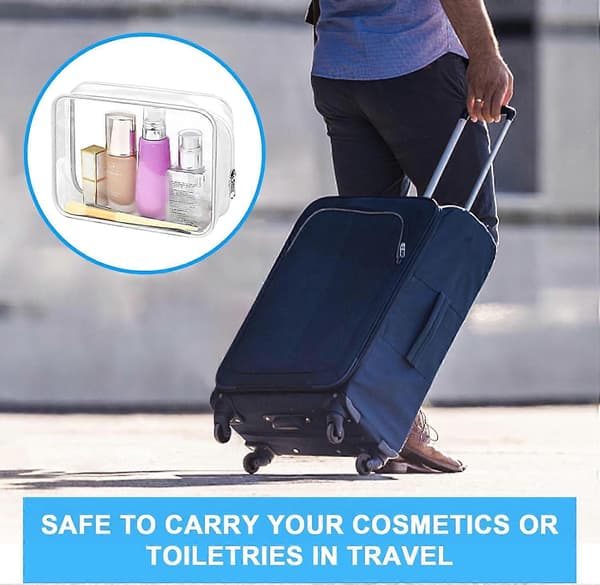 Reiseveske i PVC for flysikkerhet 20L Vanntett Kosmetikkveske[YJD]