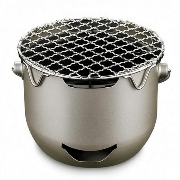 Grill med avtagbart grillgaller | Lättviktsdesign på 800 g, ventilation[YJD] Olive Green with Bag