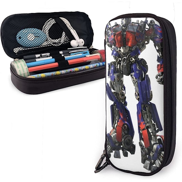 Transformers Læder Blyantsæske Blyantsæske Papirvarer Taske Kontor Bærbar Opbevaringsboks Kosmetikboks Mappe bd005972  (YJD) COLOR One Size