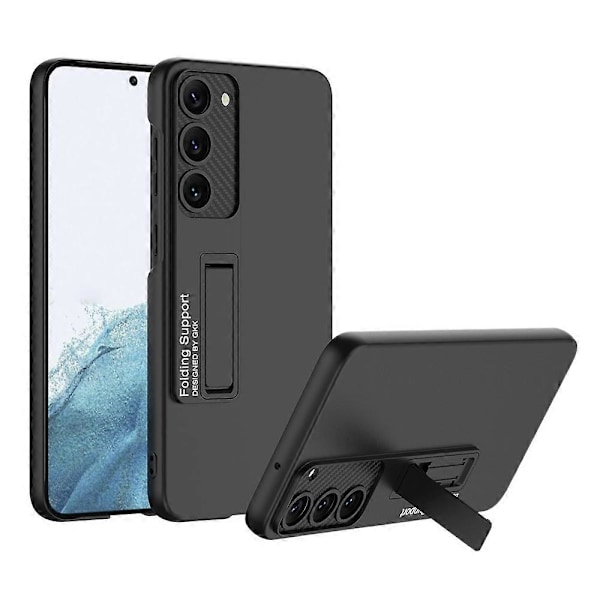 GKK Gummibelagt Telefondeksel til Samsung Galaxy S23, Ultratynt Hardt PC-Bakdeksel med Støtte [HK] Multicolor Style A