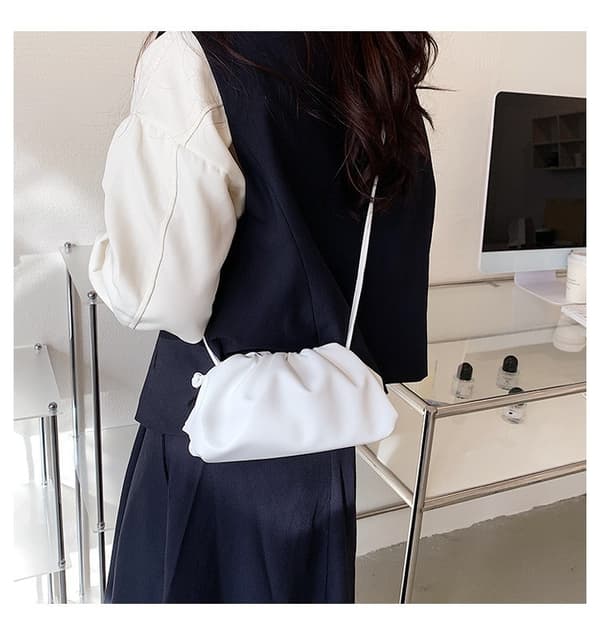 Dame Soft Cloud Dumpling Taske Crossbody Clutch Håndtaske[YJD]