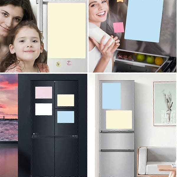 Magnetisk whiteboard-ark til køleskab til indkøbsplan Køleskabs-memotavle 297x210mm 420x297mm til notater, plan, besked Blå A4 model[YJD] Blue A4 model