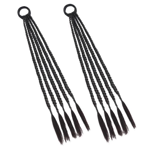 OUNONA Hårforlengelse Høytemperaturfiber for kvinner DIY hårstyling 2 stk [YJD]