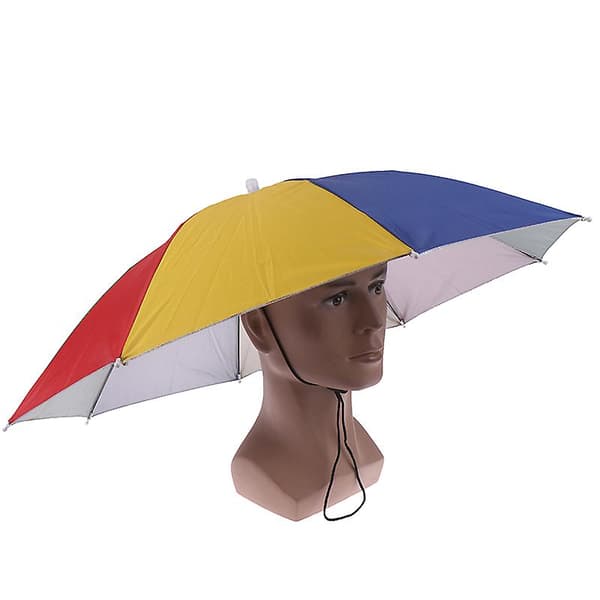 1 stk Sammenleggbar Paraplyhatt Fiske Vandring Camping Strand Hodeplagg Solhatt Hodehatt[YJD] Watermelon 1pc