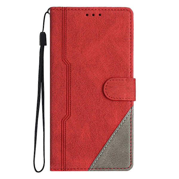 Kompatibel med Samsung Galaxy S21 Plus 5G Plånboksfodral PU Läder Kortfodral med Praktisk Ställfunktion[HK] Red