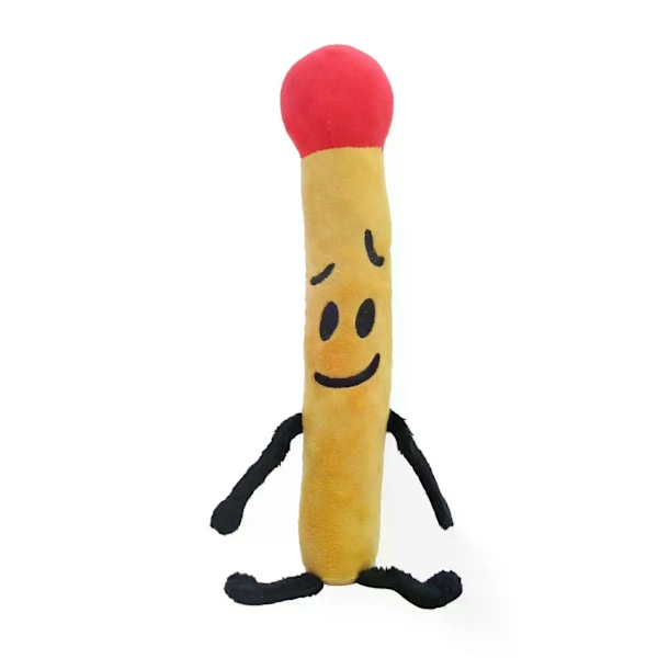 HaKeLai Ny BFDI Battle For Dream Island Plyschleksak Gosedjur Mjukt Djur X Siffror Blintz Block Markör Penna Häftapparat Pommes Frites Gåvor[YJD] Match 29cm