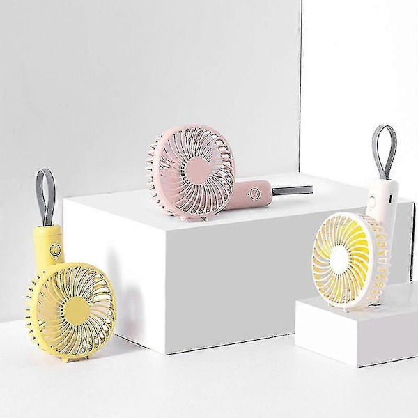Ny Handhållen Liten Fläkt Mini USB Laddning Liten Fläkt Gåva Skrivbord Sovsal Liten Fläkt C[YJD]