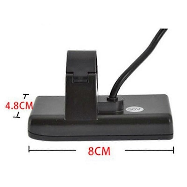 S866 Elektrisk Cykel LCD Display E-cykel Elektrisk Scooter Display Meter Kontrolpanel med Vandtæt Stik[YJD] Black