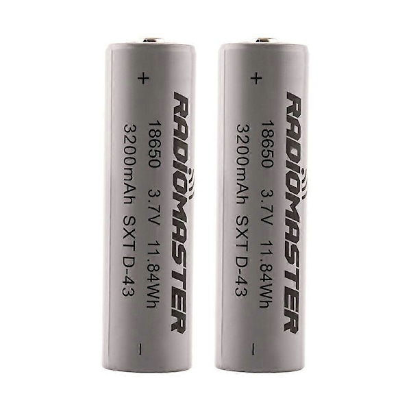 Radiomaster 3.7V 18650 3200mAh Batteri til RadioMaster GX12 Pocket TX16S Boxer TX12 MT12 Radio Trans[YJD] 2pcs