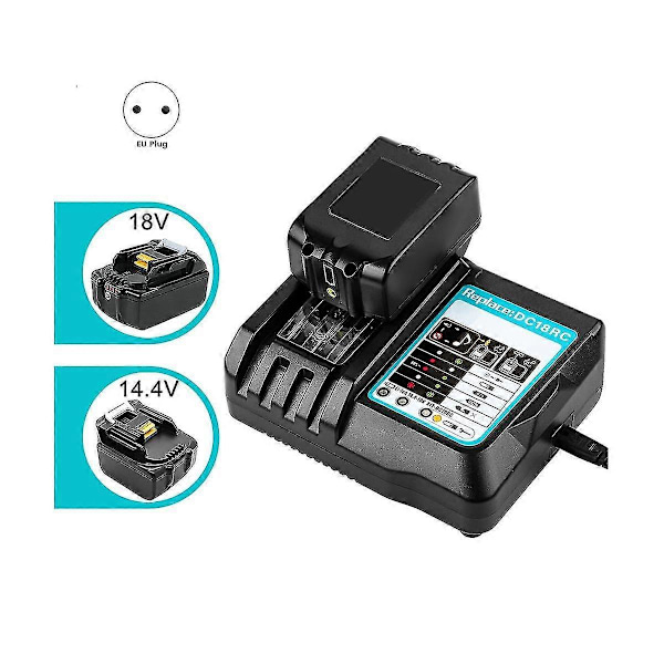 För DC18RC Batteriladdare Med LED-Display 14.4V 18V 6Ah BL1830 BL1430 BL1860 BL1890 Verktyg Ström Ch[YJD]