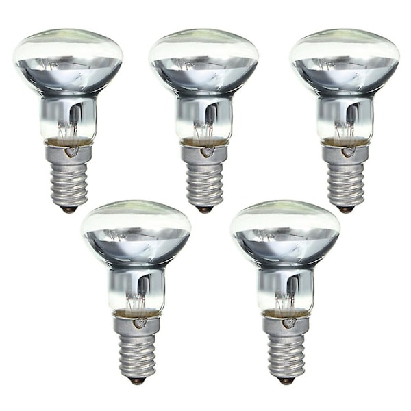 Lava Lampe Erstatningslampe E14 R39 30W Spotlight Skru Inn Lyspære Klar Reflektor Spot Lyspærer La [dB} [kk] Transparent