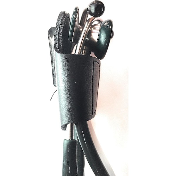 Premium Läder Handgjord Clip-on Stetoskop Höfthållare; Slipp Bära Runt Halsen, Tappa Bort eller Förlägga Den[HK]