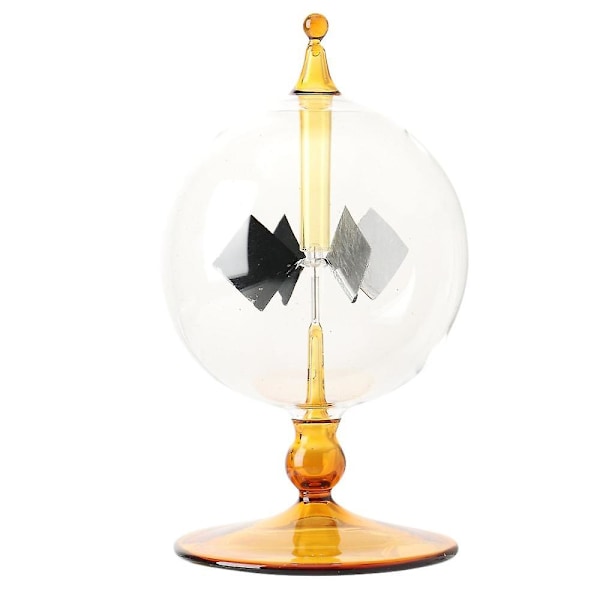 Solcelled Radiometer Crookes Solenergi Spinnende Vinger Vindmølle Gave Hjem Desk Dekorasjon (YJD)