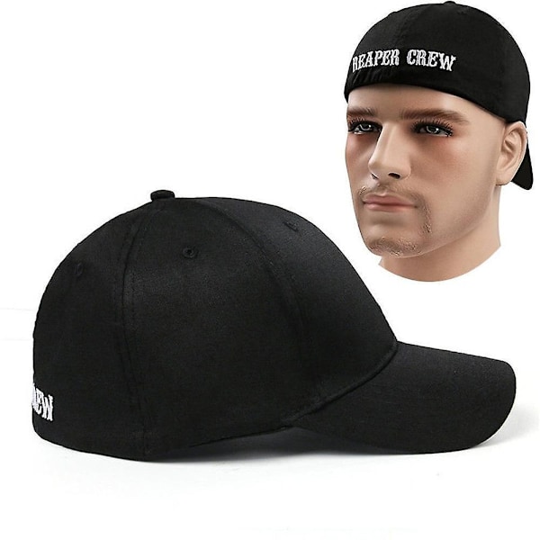 Alphabet Reaper Crew Baseball Cap til Mænd og Kvinder - Ren Mode Cap i Bomuld Duck (YJD) As shown