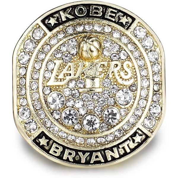 Kobe Championship Ring Replica - Lakers La Champions Ring För Fans  (YJD) SIZE 10