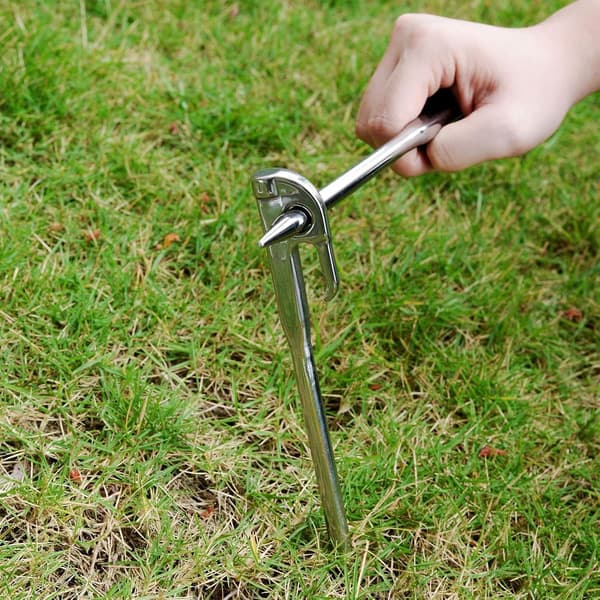 Markpinnar Kraftiga - Camping Gräsmattapinnar, Camping Markspikar Rostfritt Stål, Bärbara Ryggsäcksfästpinnar för Utomhusbruk [YJD]