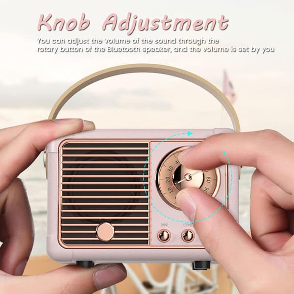 Retro trådløs Bluetooth-høyttaler Klassisk design[YJD]