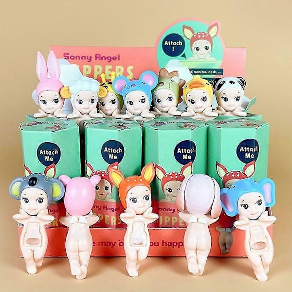 12 st Sonny Angel Blind Box Djurserie Figurer Leksaker Ornament Dockor För Fans Barn Julklappar Katter Liv Action-[YJD] Random  1pcs