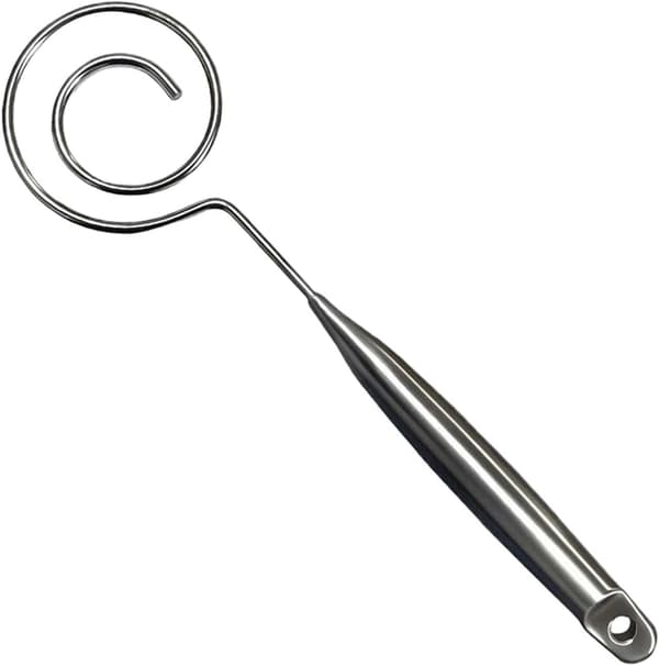 Dansk håndvisp (22 cm), egnet for baking, kjøkkenredskaper, surdeigsbaking (JYD)