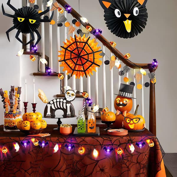 Halloween LED-ljusslinga 6 meter 20-lampor Inomhus Dekorativ Belysning Flapper Design[YJD]