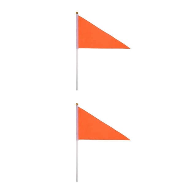 Trekantet flaggbanner for festdekorasjon 100 stk oransje [YJD]