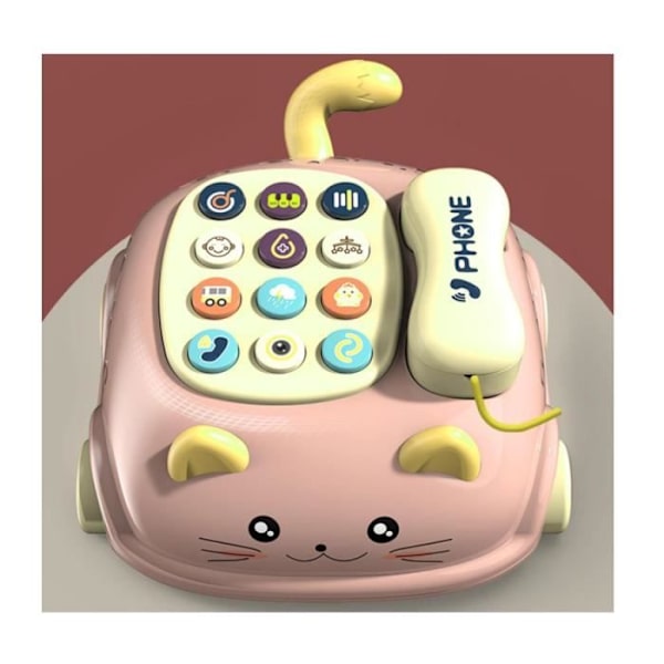Babytelefonleke - wj - Multifunksjonell - Levende - Rosa - 6 måneder og oppover[YJD] Vives