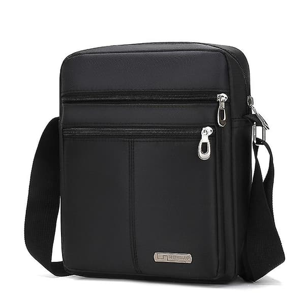 Oxford Messenger-väska för män, axelremsväskor, crossbody-väskor, toteväska [YJD] Black 1pc