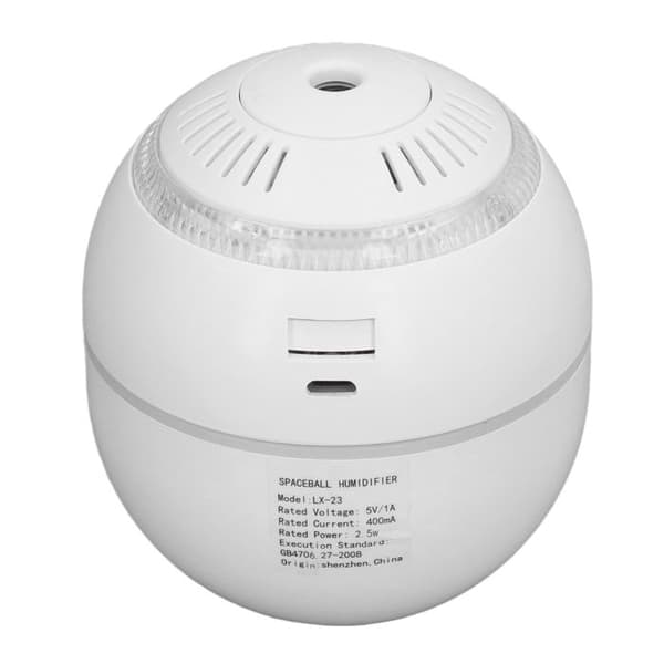 120 ml USB-luftfuktare DC 5V/1A, 2-hastighets aromaterapi eterisk oljediffusor, vit (YJD)