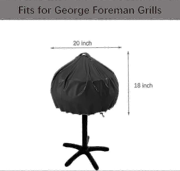 Grillovertræk til George Foreman, TwoPone Elektrisk BBQ Grillovertræk Rundt Grillovertræk, Indendørs Udendørs W[YJD]