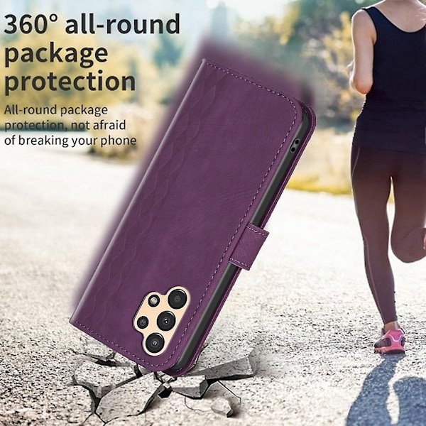 Plånboksfodral med mönster för Samsung Galaxy A23 4G/A23 5G (Global Version)/M23 5G/M13 4G/F23 5G [HK] Purple Style B Samsung Galaxy A23 4G