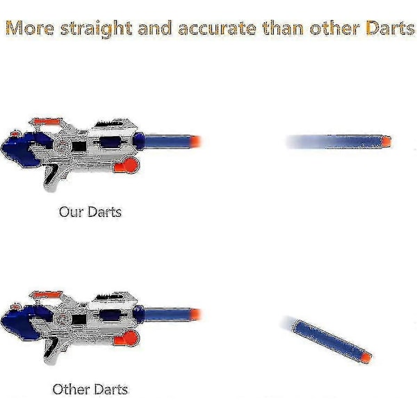 2.8\" Påfyllningspilar Skumpilar Ammunition För Nerf N-strike Elite Series Nerf N Strike Blaster Kompatibla Pilar Dartkulor (paket med 300)[YJD]