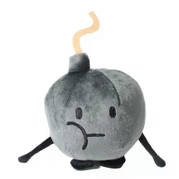 HaKeLai Ny BFDI Battle For Dream Island Plyschleksak Gosedjur Mjukt Djur X Siffror Blintz Block Markör Penna Häftapparat Pommes Frites Gåvor[YJD] Grenade 18cm