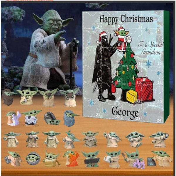 Julekalender 2024 Adventskalender Blind Box 24-dages Nedtællingskalender Blind Box SummerU SummerU SummerU 38 40 41mm-S[YJD]