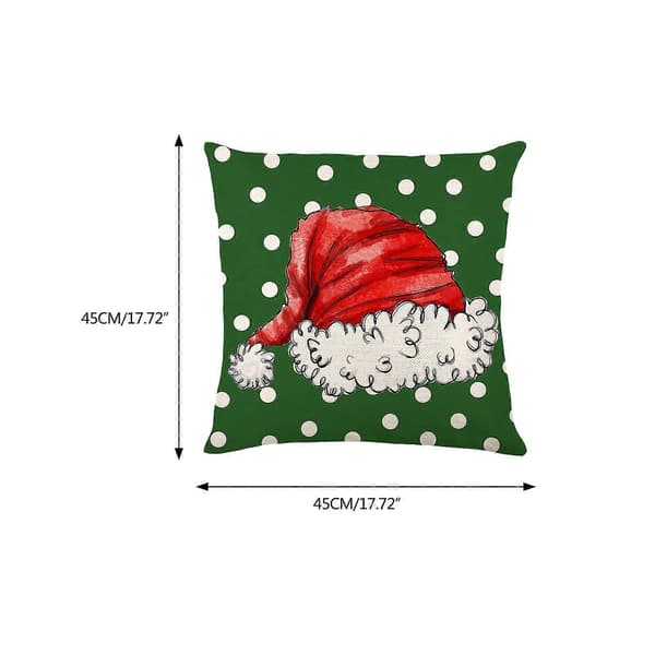 Julkuddfodral 45x45cm örngott soffkuddfodral för hemmet Nyår 2023 God Jul julgransprydnad hem 3[YJD] 3