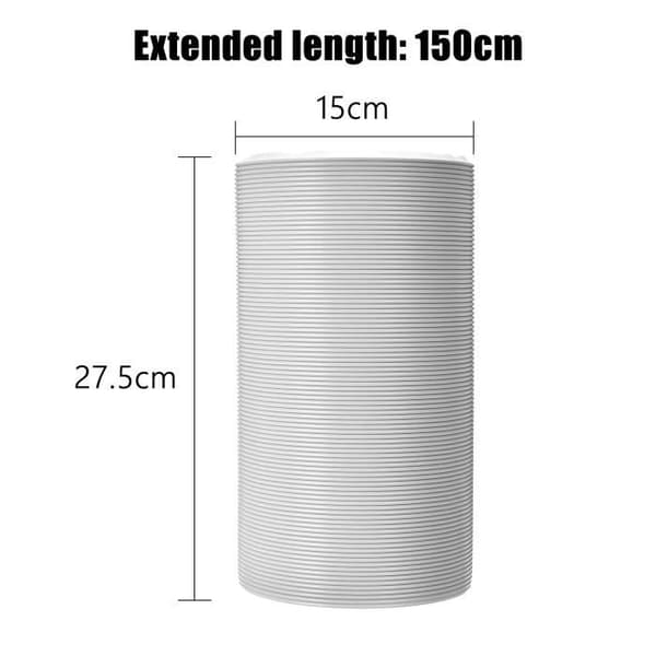 Flexibel PVC bärbar luftkonditioneringsslang - 1,5 m x 15 cm - Universal - Kit för bärbar luftkonditionering (YJD)