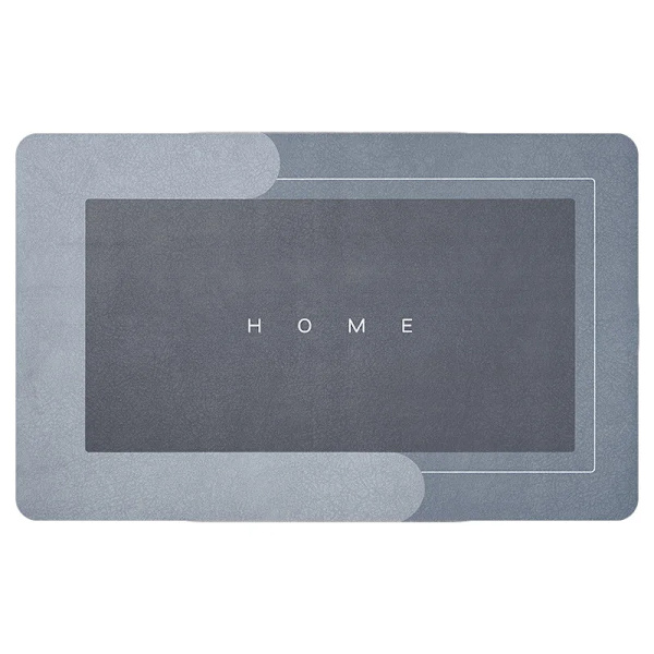 Mikrokuitu kylpymatto, erittäin imukykyinen, liukumaton, nopeasti kuivuva, pehmeä kylpyhuoneriippumatto, parvekematto Grey-Diatom Mud 50x80cm