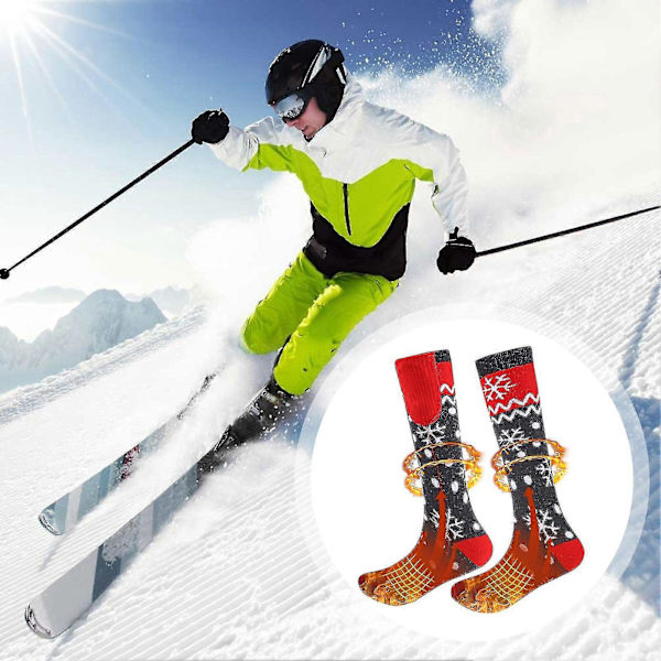 Oppvarmede Sokker 5v 5000mah Elektriske Oppladbare App Temperaturkontroll Termisk Oppvarming For Jakt Ski (YJD) Blue
