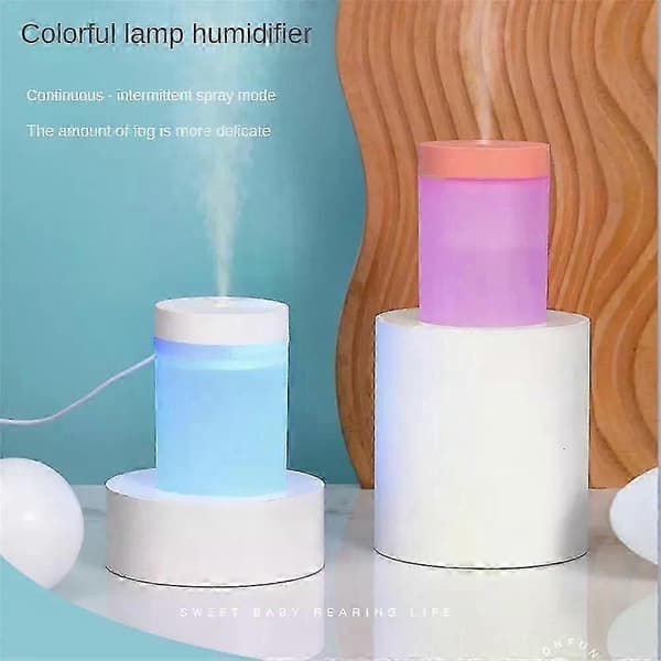 USB billuftfukter, omgivende eterisk olje mini duftdiffuser, fargelys parfymedusjmaskin, romtilbehør til hjemmet [YJD] WHITE