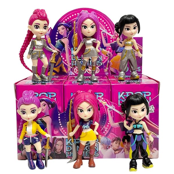 K-pop Demon Hunter Dockor Action Figur 6-delars set för barnleksakspresent [YJD]