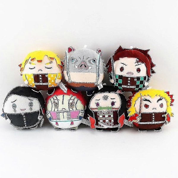 Jujutsu Kaisen Plyschleksaker Dockor Söta Fet Typ Yuji Gojo Kugisaki Megumi Nanami Sukuna Fylld Leksak Demon Slayer Hänge Saker 10cm   -Sy   -Sy_v (YJD) Gojo A about 10cm