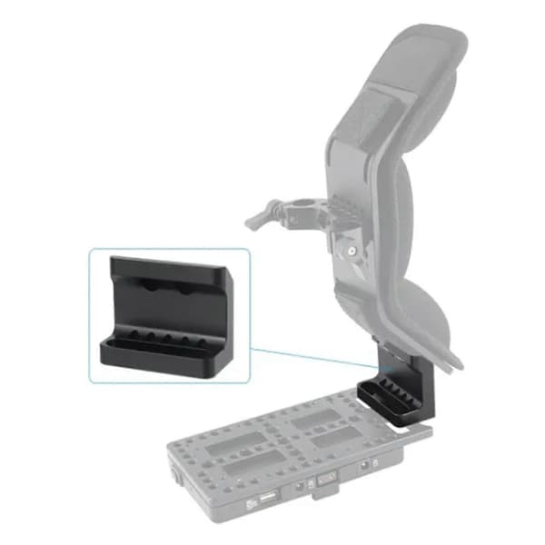 Kameraforlengelsesbrakett, Multifunksjonell 1/4 gjenget hull aluminiumslegering rustfri L-kameramonteringsplate for kamerabur[YJD]