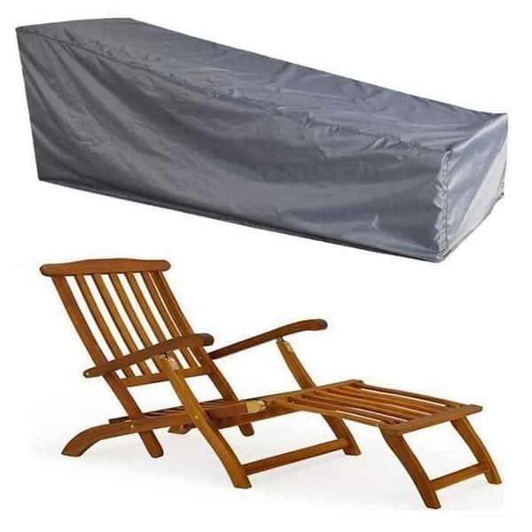 Solstolskydd 208 x 76 x 41-79 cm Vattentätt Solstolskydd Trädgårdssolstolskydd (YJD)