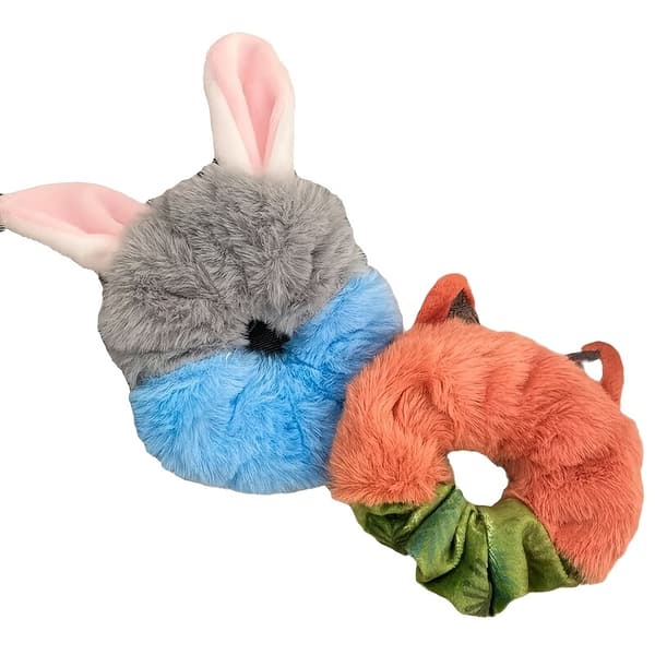 2024 Ny tecknad plysch hårband elastiskt band håraccessoar[YJD] 2pcs