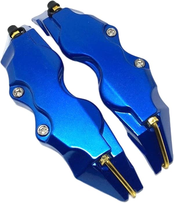 Bremsebeskytter | Tredimensjonal solid bremsebeskyttelse, dekselsett Multifunksjonell bilhjulbeskytter dekorativ for menn[YJD] Blue#B